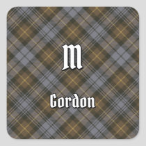 Clan Gordon Weathered Tartan Square Sticker