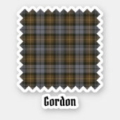 Clan Gordon Weathered Tartan Sticker (Front)