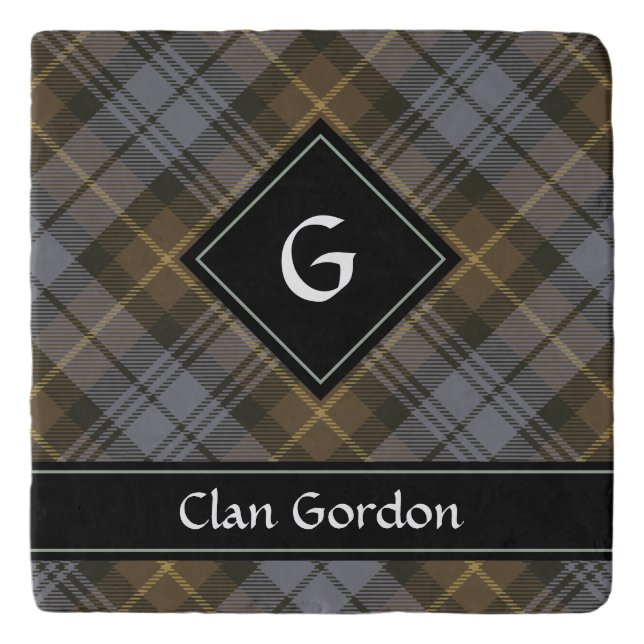 Clan Gordon Weathered Tartan Trivet (Front)