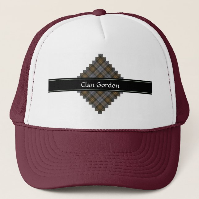 Clan Gordon Weathered Tartan Trucker Hat (Front)