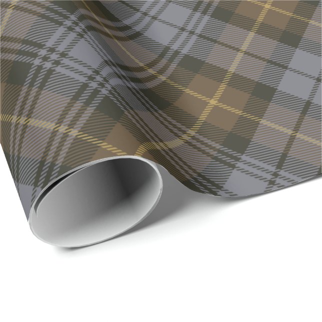 Clan Gordon Weathered Tartan Wrapping Paper (Roll Corner)