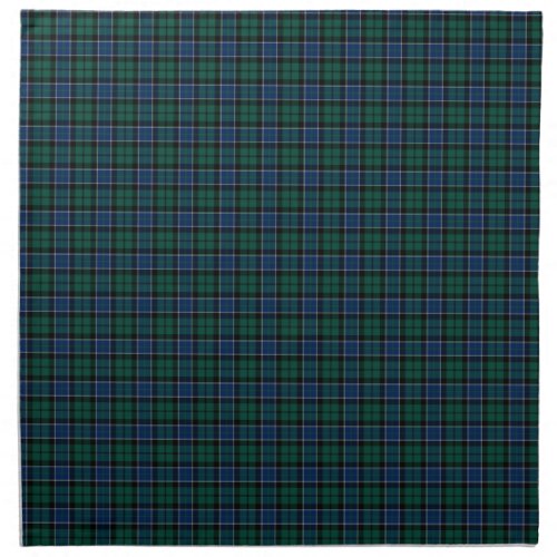 Clan Graham Blue and Green Scottish Tartan Napkin