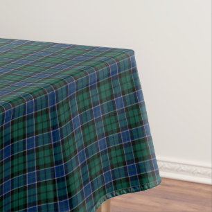 Clan Graham Blue and Green Scottish Tartan Tablecloth