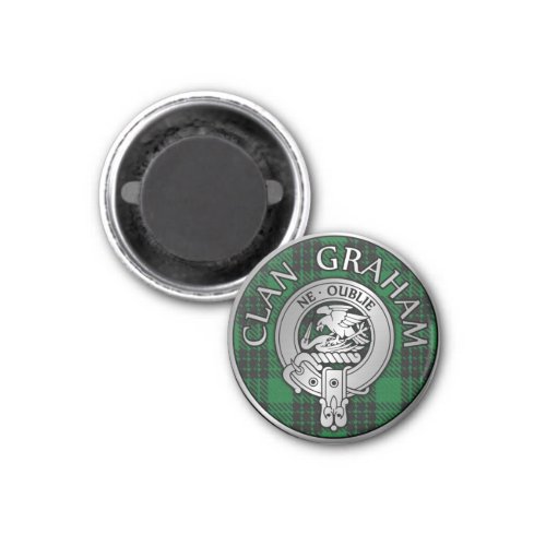 Clan Graham Crest  Tartan Magnet