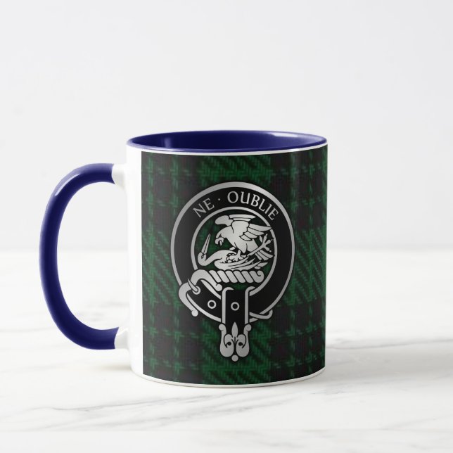 Clan Graham Crest & Tartan Mug (Left)