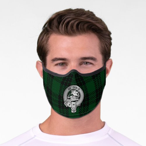 Clan Graham Crest  Tartan Premium Face Mask