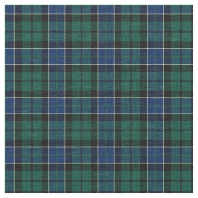 Clan Graham Tartan Fabric (Close Up)
