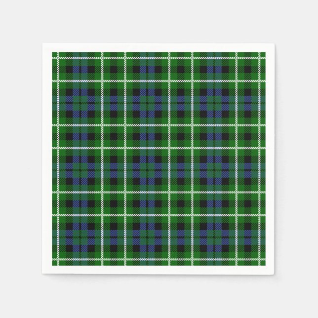 Clan Graham Tartan Napkins (Front)
