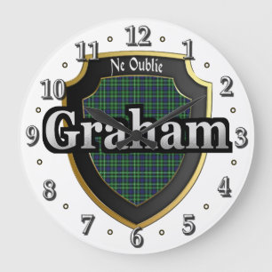 Clan Graham Tartan Scottish Dream Clock