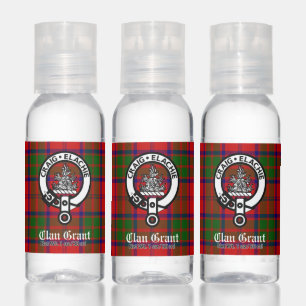 Clan Grant Crest Badge & Tartan Hand Sanitizer