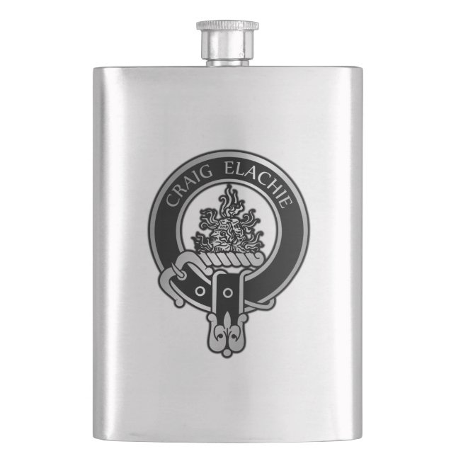 Clan Grant Crest Flask (Front)
