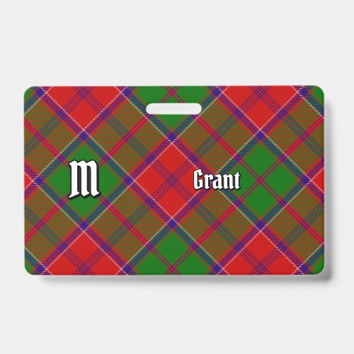 Clan Grant Tartan Badge