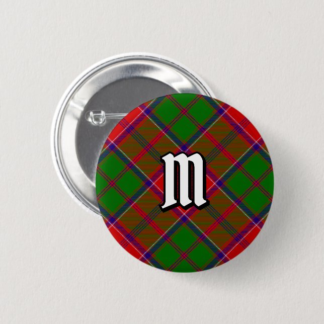 Clan Grant Tartan Button (Front & Back)