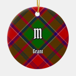 Clan Grant Tartan Ceramic Ornament