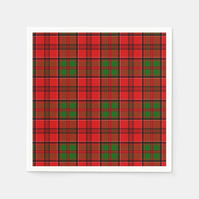 Clan Grant Tartan Paper Napkins (Front)