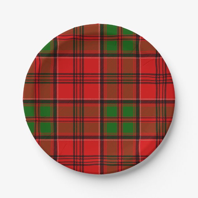 Clan Grant Tartan Paper Plates (Front)