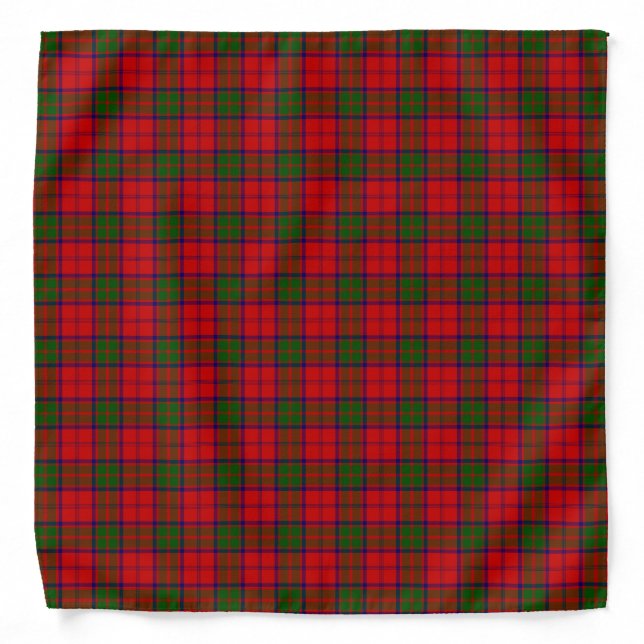 Clan Grant Tartan Plaid Bandana (Front)