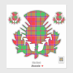 Clan Grant Thistle Sticker