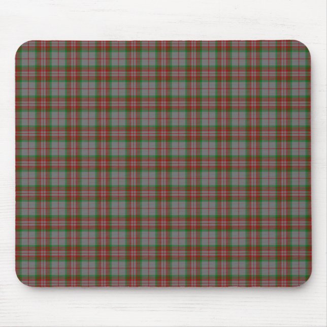 Clan Gray Tartan Mouse Pad (Front)