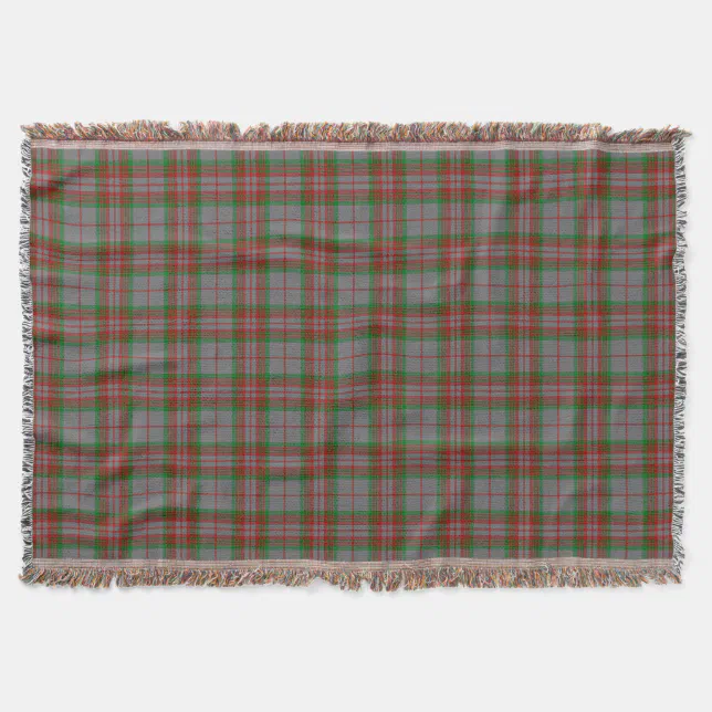 Gray Tartan Gold Courage Symbol Blanket