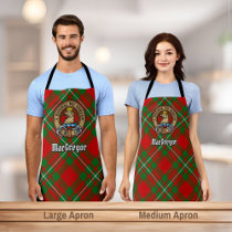 Clan Gregor Crest over Tartan Apron