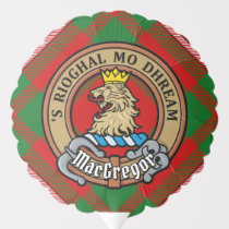 Clan Gregor Crest over Tartan Balloon