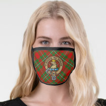 Clan Gregor Crest over Tartan Face Mask
