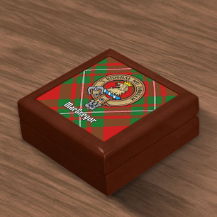 Clan Gregor Crest over Tartan Gift Box