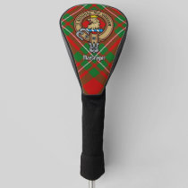 Clan Gregor Crest over Tartan Golf Head Cover