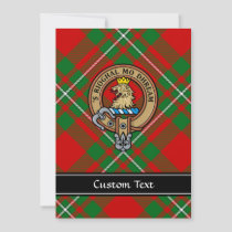 Clan Gregor Crest over Tartan Invitation