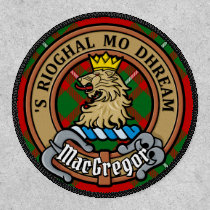 Clan Gregor Crest over Tartan Patch