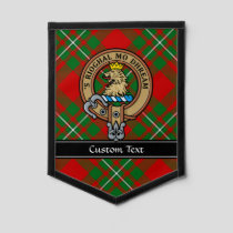 Clan Gregor Crest over Tartan Pennant