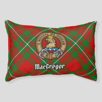 Clan Gregor Crest over Tartan Pet Bed