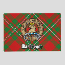 Clan Gregor Crest over Tartan Placemat