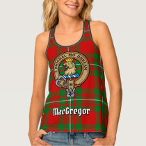 Clan Gregor Crest over Tartan Tank Top