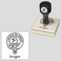 Clan Gregor Crest Rubber Stamp