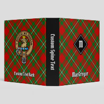 Clan Gregor Tartan 3 Ring Binder