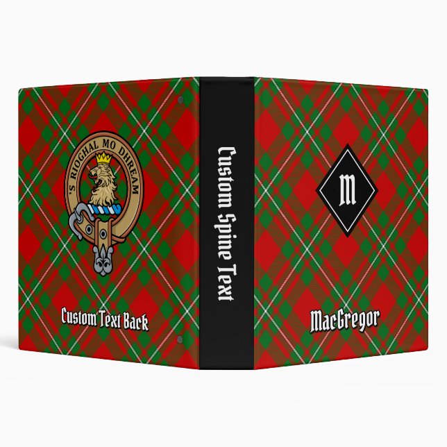 Clan Gregor Tartan 3 Ring Binder (Background)