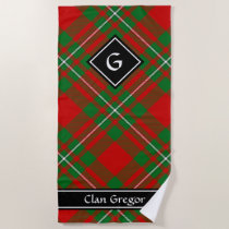 Clan Gregor Tartan Beach Towel
