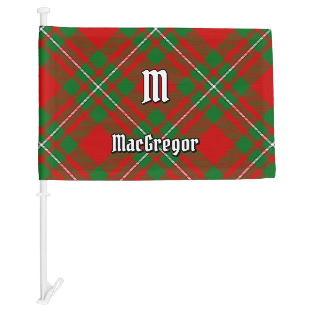Clan Gregor Tartan Car Flag (Front)