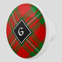 Clan Gregor Tartan Ceramic Knob