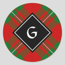 Clan Gregor Tartan Classic Round Sticker