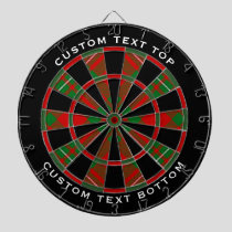 Clan Gregor Tartan Dart Board