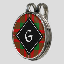 Clan Gregor Tartan Golf Hat Clip