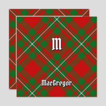 Clan Gregor Tartan Invitation