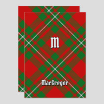 Clan Gregor Tartan Invitation