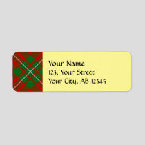 Clan Gregor Tartan Label