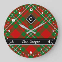 Clan Gregor Tartan Large Clock