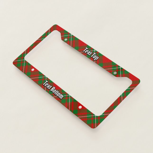 Clan Gregor Tartan License Plate Frame (3/4)