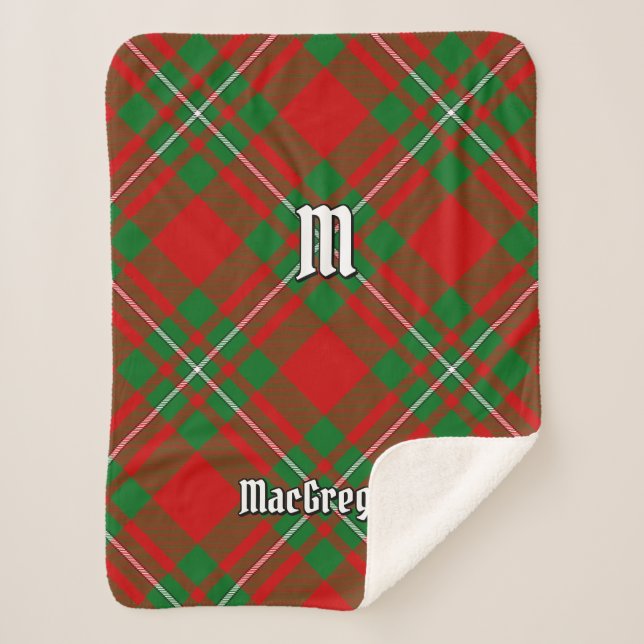 Clan Gregor Tartan Sherpa Blanket (Front)